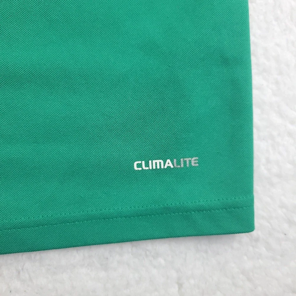 Adidas Climalite Soccer Training Jersey Shirt Mens XL Green White E19936 Top